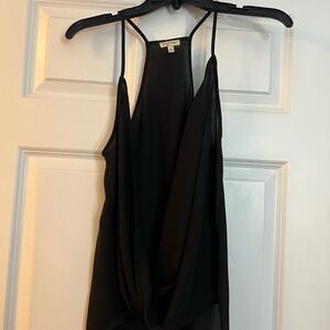 Lily White Black Tank Top